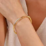 Sleek Diamond Bangle