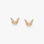 Wing Diamond Stud Earrings