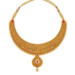 Gold Teardrop Necklace Set - Image 2