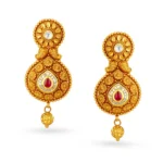 Gold Teardrop Necklace Set - Image 3