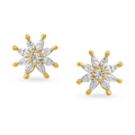 Girlish Star Shaped Gold Stud Earrings - Image 3