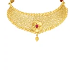 Gold Choker Necklace Set - Image 2